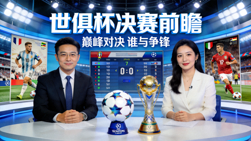 世俱杯决赛前瞻演播室节目视频封面画面